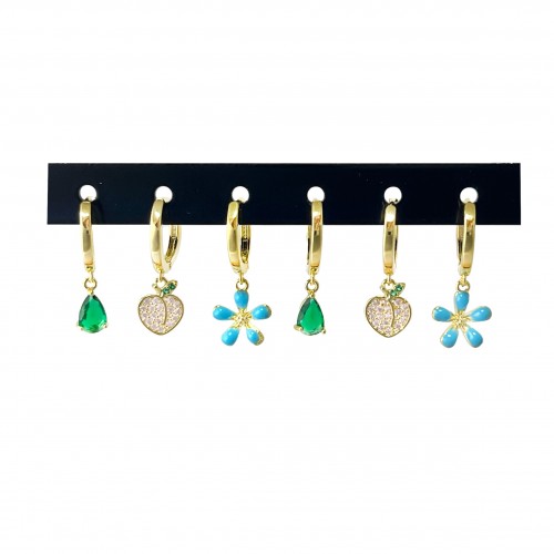 SET 6 ORECCHINI A CERCHIO - YK22618108D14