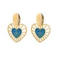 ORECCHINI PENDENTI CUORE MALOCCHIO - YNK221024D709