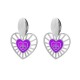 ORECCHINI PENDENTI CUORE MALOCCHIO - YNK221024D709