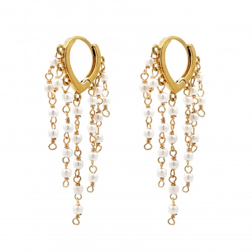 ORECCHINI PENDENTI CON PERLE - YNK22108D694