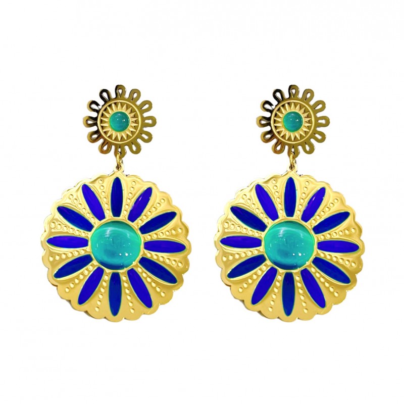 ORECCHINI PENDENTI SMALTATI - YNK221104D707