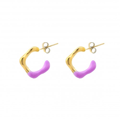 ORECCHINI A CERCHIO ONDA - YNK2360E287