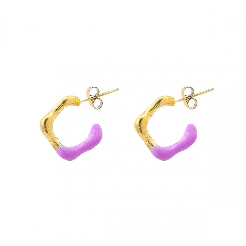 ORECCHINI A CERCHIO ONDA - YNK2360E287