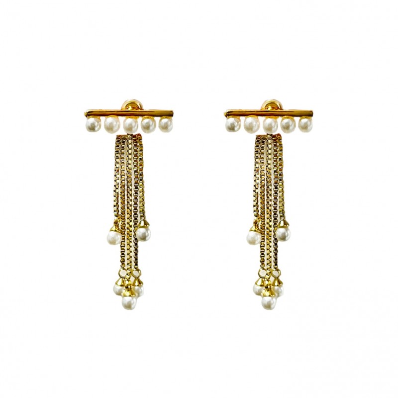 ORECCHINI PENDENTI CON PERLE - YNK2376E281