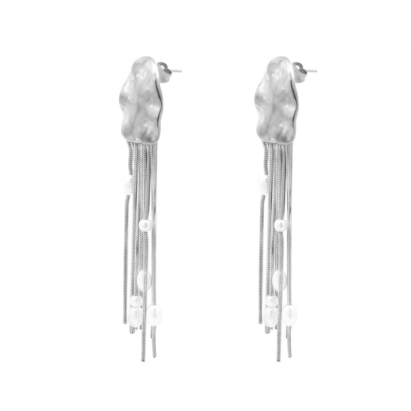 ORECCHINI PENDENTI CON PERLE - YNK2384E272