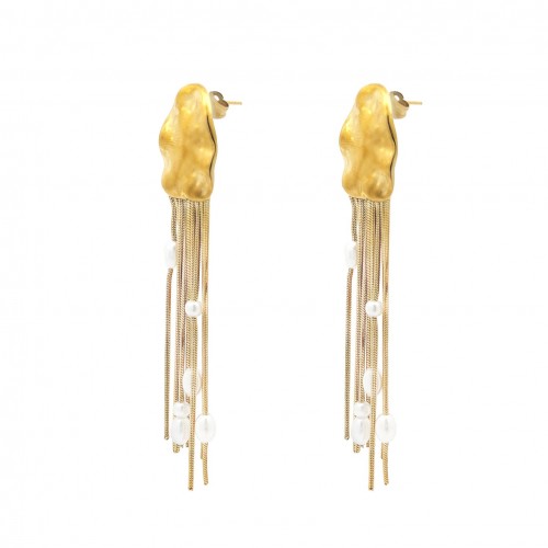 ORECCHINI PENDENTI CON PERLE - YNK2384E272