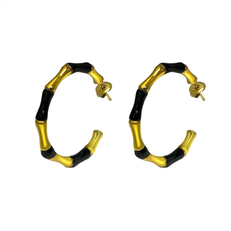 ORECCHINI A CERCHIO BAMBÙ - YNK2384E286