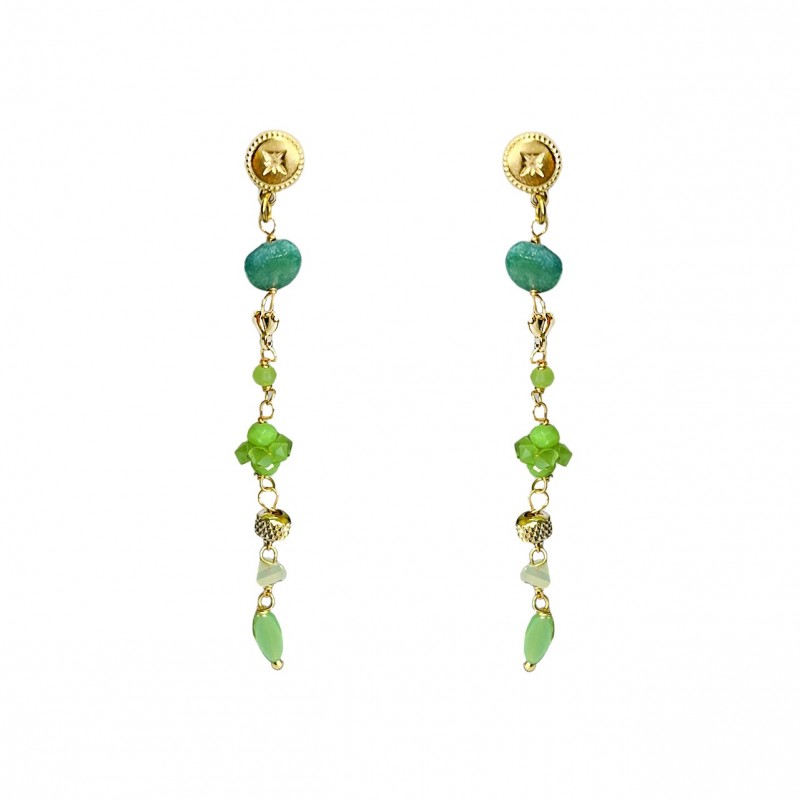 ORECCHINI PENDENTI CON CRISTALLI - YNK23864E459