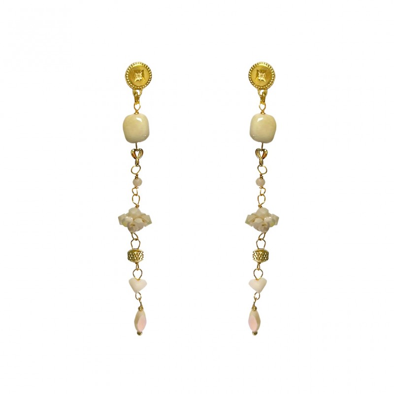 ORECCHINI PENDENTI CON CRISTALLI - YNK23864E459