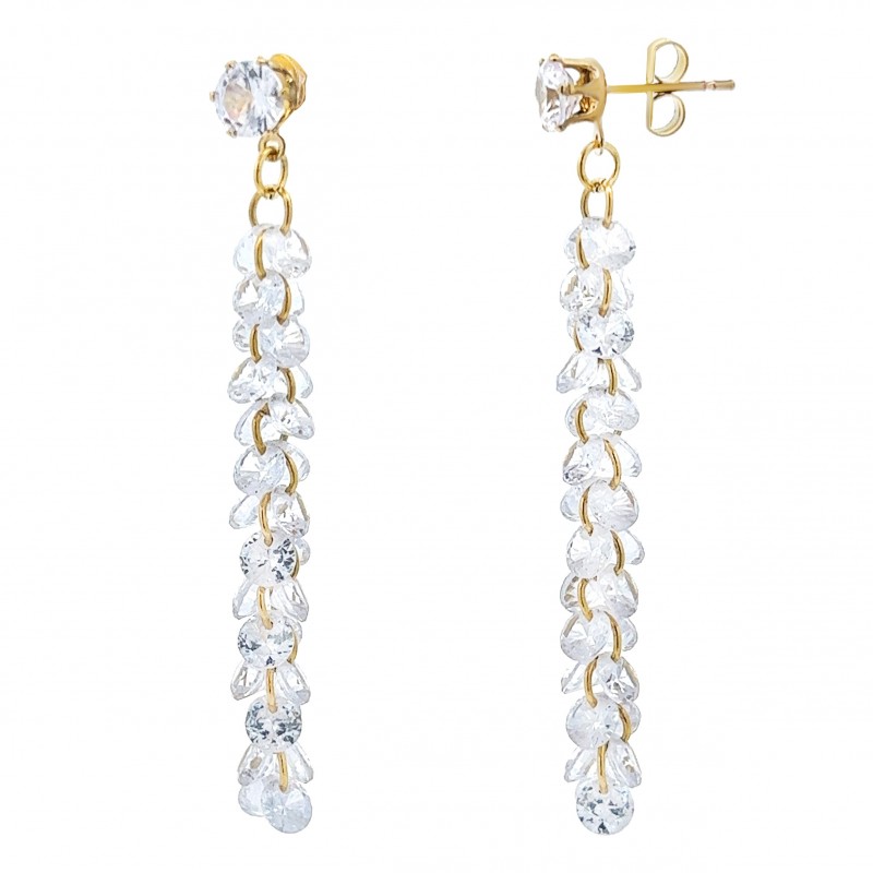 ORECCHINO CERCHIO CON VETRO CRISTALLO - YNK2388E570