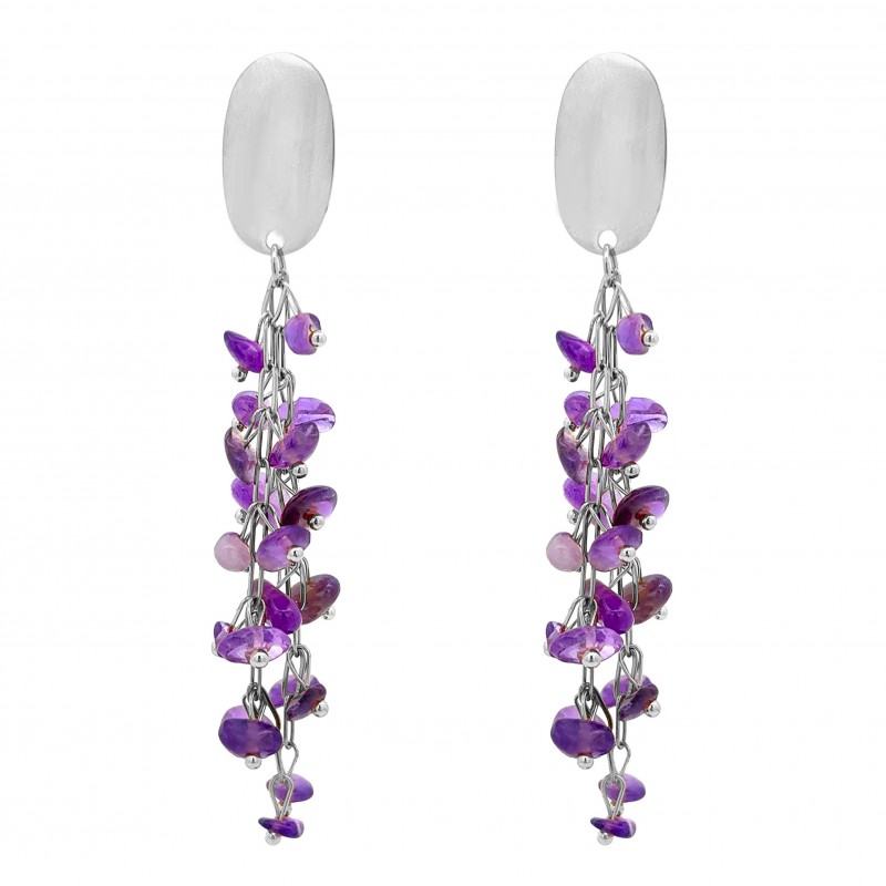 ORECCHINI PENDENTI CON PIETRE - YNK2388E661