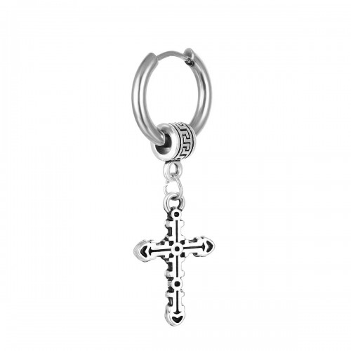 ORECCHINO CERCHIO CON CROCE - JJ2328E258