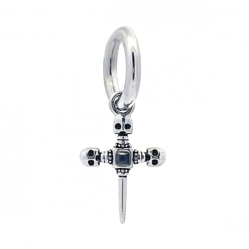 ORECCHINO CERCHIO CON CROCE - JJ2328E870