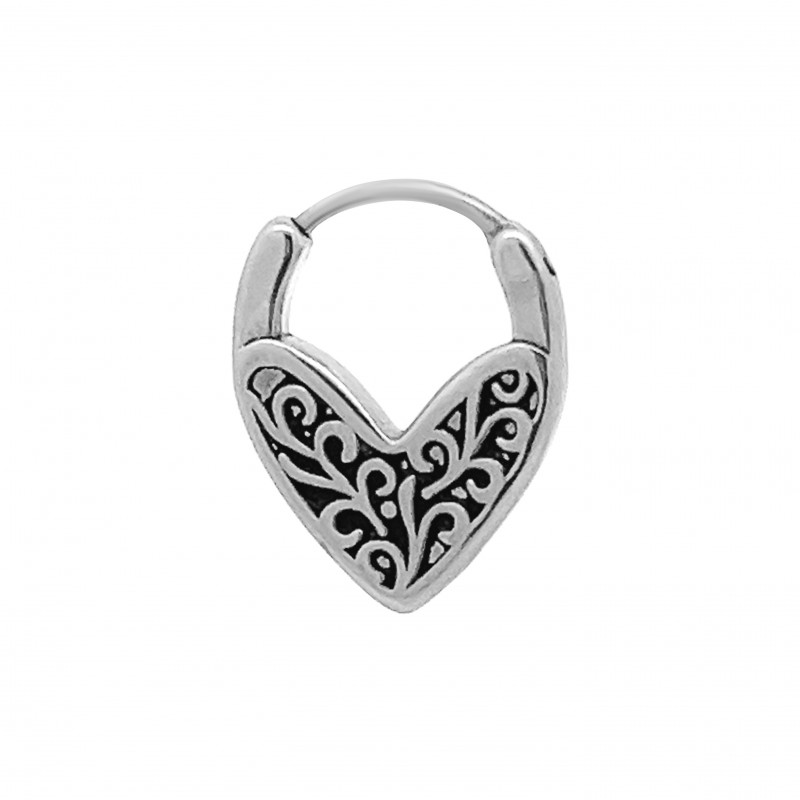 MINI ORECCHINO CERCHIO CUORE - JJ2328F226