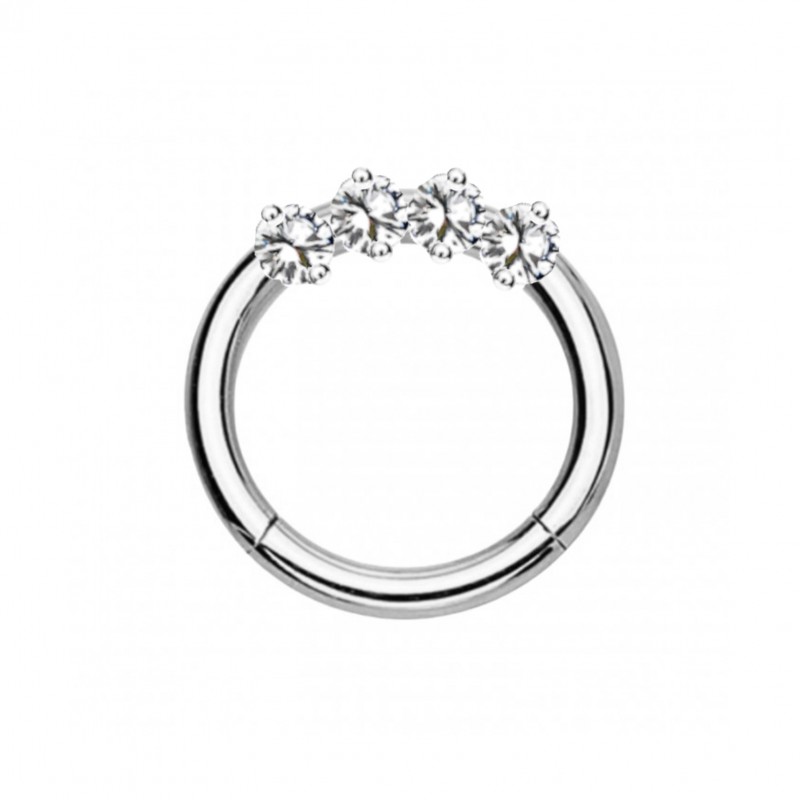 CERCHIO CLICKER CON ZIRCONIA - 6621124092531