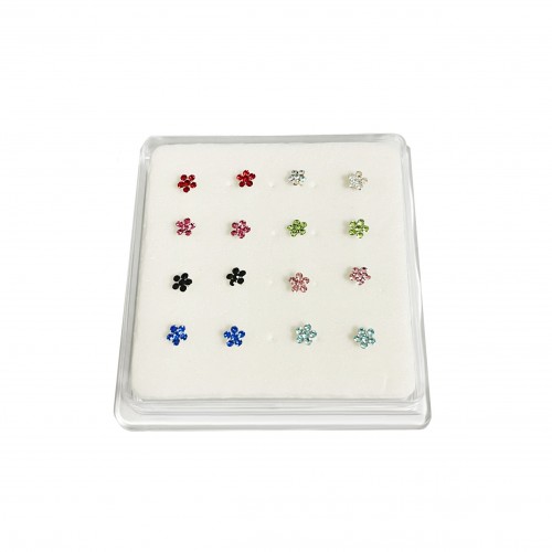 SET DI 16 PIERCING PER NASO CON FIORE - YH20240328