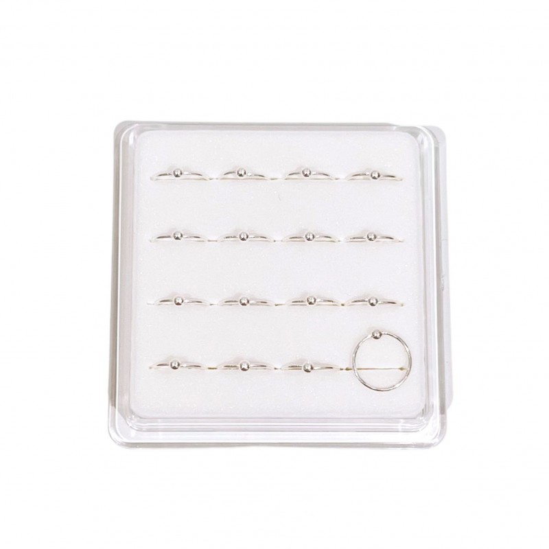 SET DI 16 PIERCING CERCHIETTO CON SFERA - YH232128E548