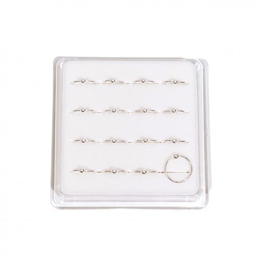 SET DI 16 PIERCING CERCHIETTO CON SFERA - YH232128E548
